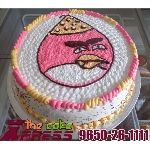 Angry Birds Cartoon Cake Delivery in Delhi