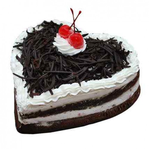 Black Forest Heart Cake Delivery in Delhi