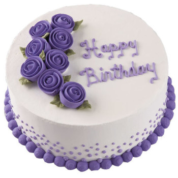 Vivid Violet Vanilla Roses Cake Vivid Violet Vanilla Roses Cake