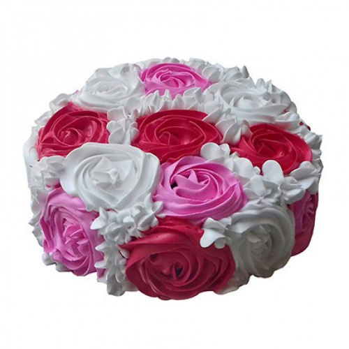 Yummy Colorful Rose Cake Delivery in Delhi