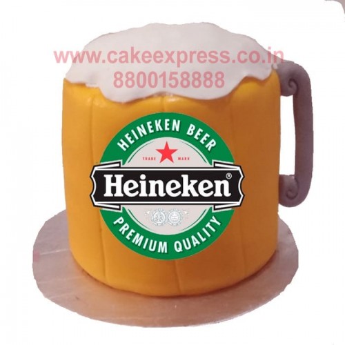 Beer Mug Fondant Cake Delivery in Delhi