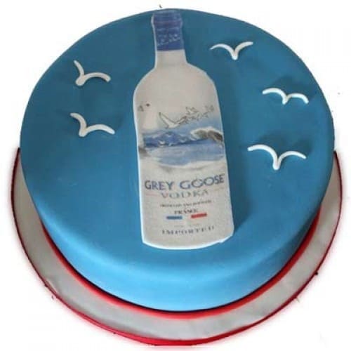 Grey Goose Vodka Themed Cake Delivery in Delhi