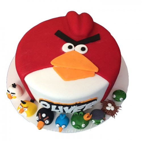Cute Angry Bird Cake Delivery in Delhi