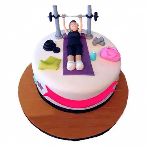 Gym Workout Theme Cake Delivery in Delhi