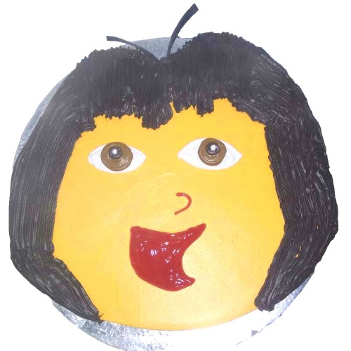 Dora Cartoon Face Cake Delivery in Delhi