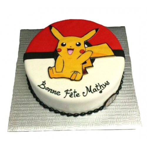 Pokemon Pikachu Fondant Cake Delivery in Delhi