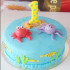 Sea Animals Theme Fondant Cake