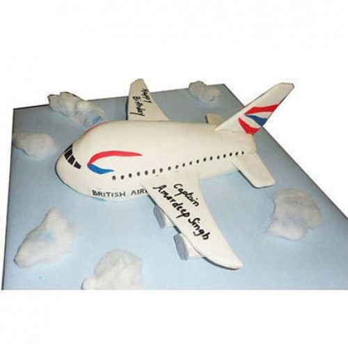 Airplane Fondant Cake Delivery in Delhi