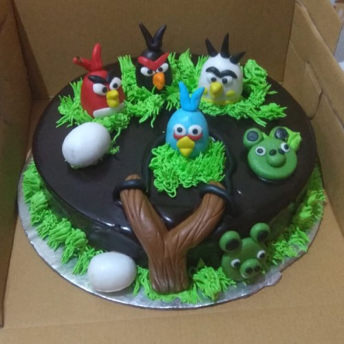 Angry Birds Designer Chocolate Cake Delivery in Delhi