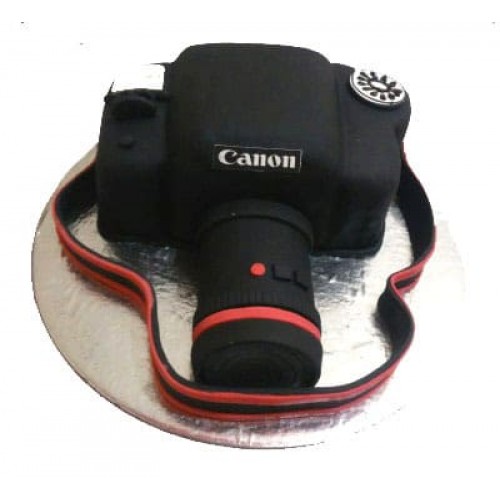 Canon DSLR Camera Fondant Cake Delivery in Delhi