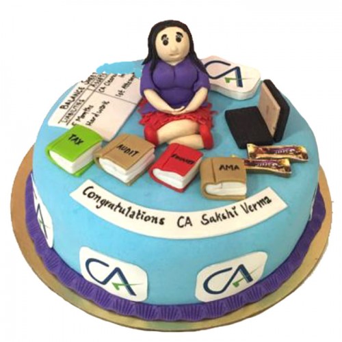 Chartered Accountant Theme Customized Cake Delivery in Delhi