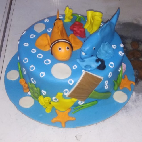 Dory and Nemo Designer Fondant Cake Delivery in Delhi