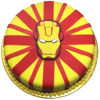 Iron Man Theme Customized Cake