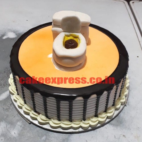 Western Toilet Themed Cake Delivery in Delhi