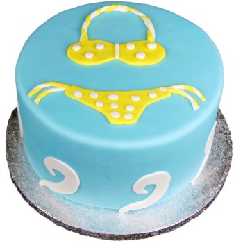 Bikini Theme Fondant Cake Bikini Theme Fondant Cake
