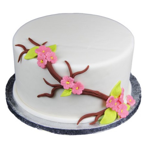 Cherry Blossom Pink Fondant Cake Delivery in Delhi