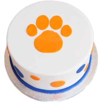 Clemson Theme Fondant Cake Clemson Theme Fondant Cake