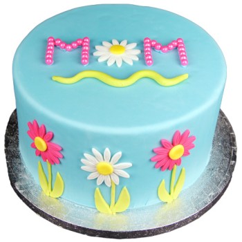 Floral MOM Fondant Cake Floral MOM Fondant Cake