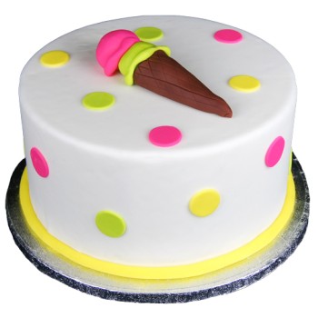 Ice Cream Theme Fondant Cake Ice Cream Theme Fondant Cake