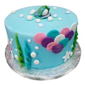 Pearl in Shell Theme Cake Pearl in Shell Theme Cake