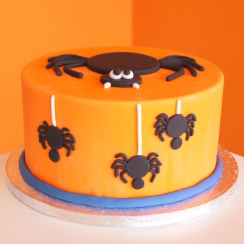 Spiders Theme Fondant Cake Spiders Theme Fondant Cake
