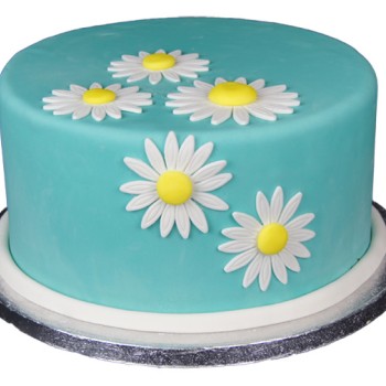 Spring Daisies Fondant Cake Spring Daisies Fondant Cake