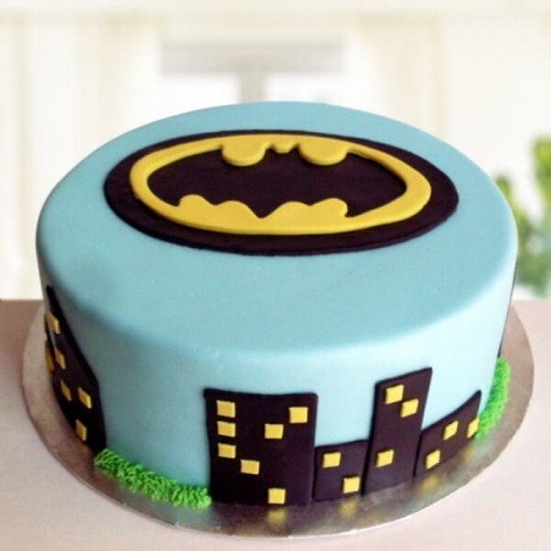 Batman Theme Fondant Cake Delivery in Delhi