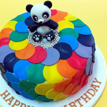 Cute Baby Panda Theme Cake Cute Baby Panda Theme Cake