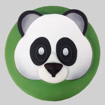 Cute Panda Face Fondant Cake Cute Panda Face Fondant Cake