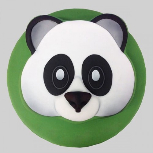 Cute Panda Face Fondant Cake Delivery in Delhi
