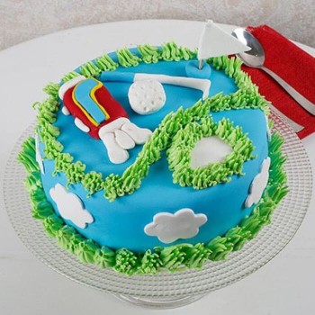 Designer Golf Semi Fondant Cake For Dad