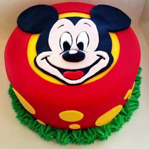Fabulous Mickey Mouse Fondant Cake Delivery in Delhi