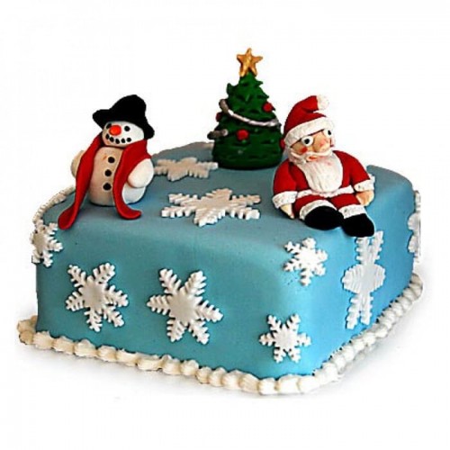 Festive Christmas Fondant Cake Delivery in Delhi