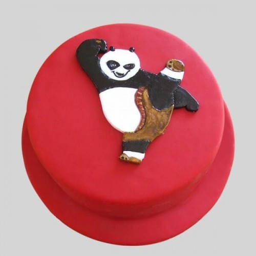 Kung Fu Panda Fondant Cake Delivery in Delhi