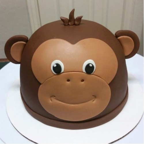 Monkey Customized Fondant Cake Delivery in Delhi