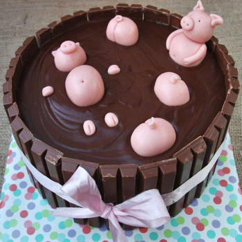 Pigs in Mud Cake Pigs in Mud Cake
