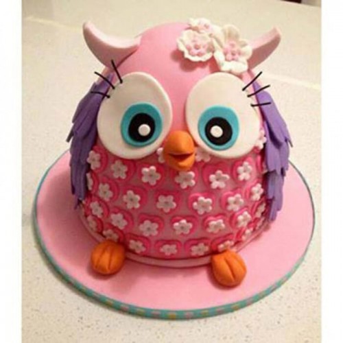 Pinki The Owl Fondant Cake Delivery in Delhi