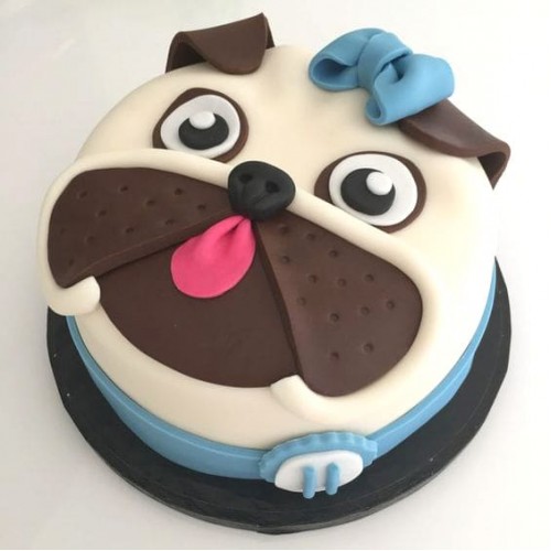 Pug Puppy Dog Theme Cake Delivery in Delhi