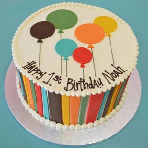 Shades Of Balloons Cake Delivery in Delhi