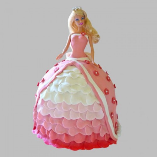 Style Queen Barbie Fondant Cake Delivery in Delhi