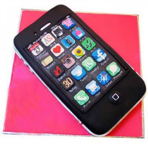 Techy IPhone Fondant Cake Delivery in Delhi