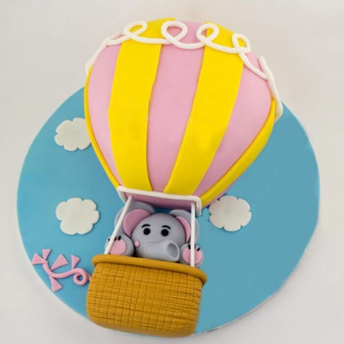 Up In The Sky Balloon Fondant Cake Delivery in Delhi