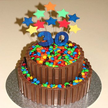 2 Tier Kit Kat Cake