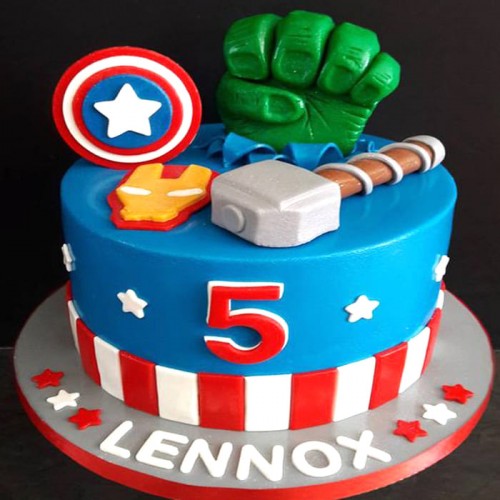 Avengers Fondant Cake Delivery in Delhi