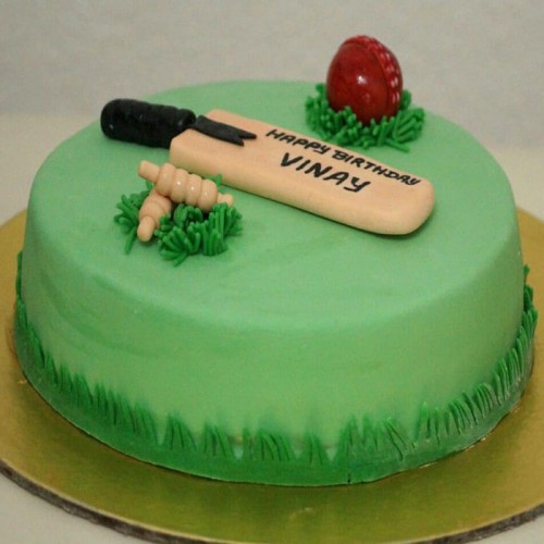 Cricket Bat Ball Theme Designer Cake Delivery in Delhi