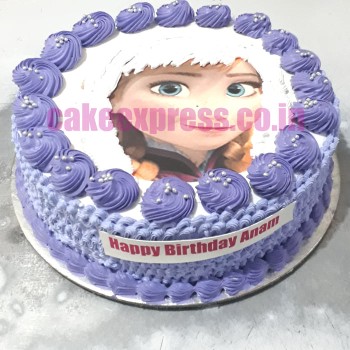 Anna Frozen Photo Cake