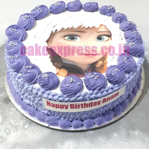 Anna Frozen Photo Cake Delivery in Delhi