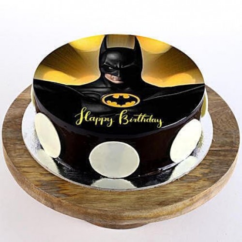 Batman Chocolate Photo Cake Delivery in Delhi