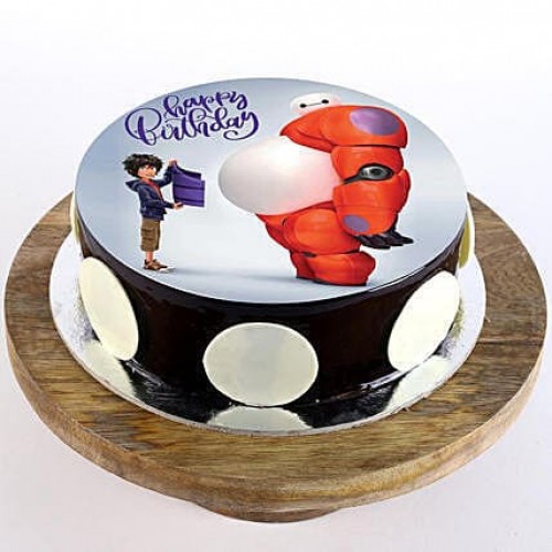 Baymax Chocolate Photo Cake Delivery in Delhi