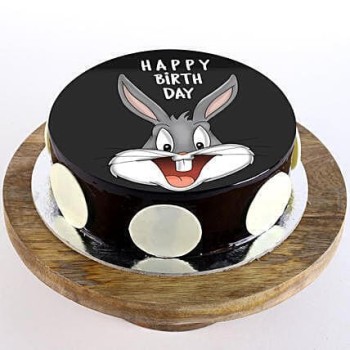 Bugs Bunny Chocolate Photo Cake
